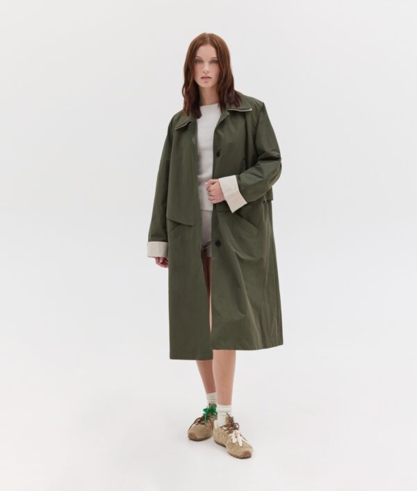 mathiew monochrome trench coat