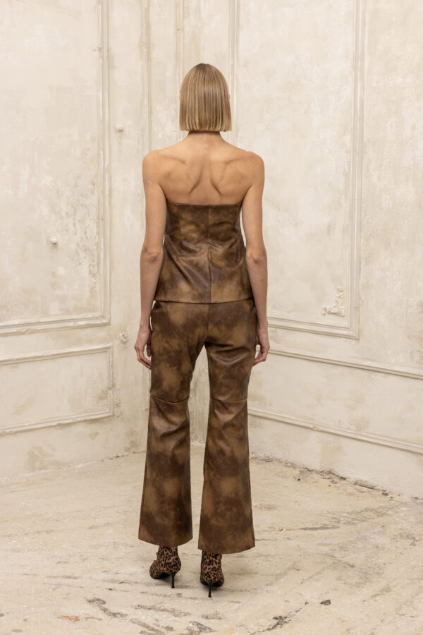 Leather and Spice pants faded brown