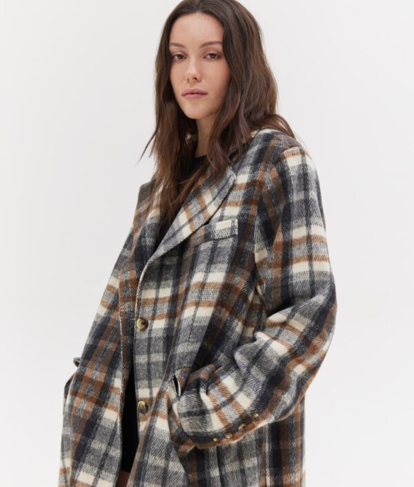 Jenny coat camel plaid