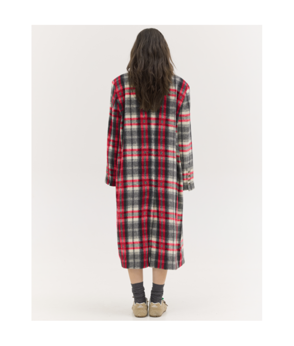 Jenny coat red plaid