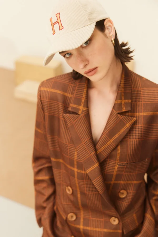 Siera Leone Blazer (Caramel Plaid)