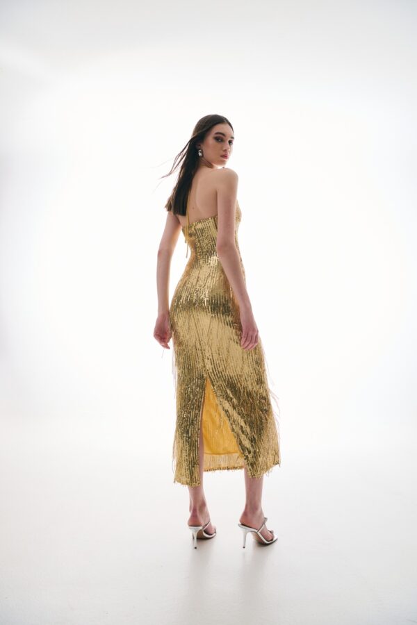 Carrie sequin dress Gold