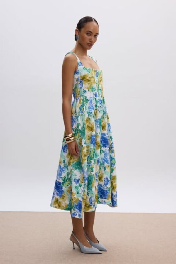 Stephania Midi Dress/Ciel φόρεμα - Image 3