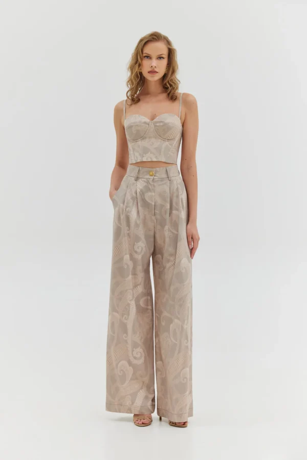 Charis Top (Taupe)/Hemithea top - Image 2
