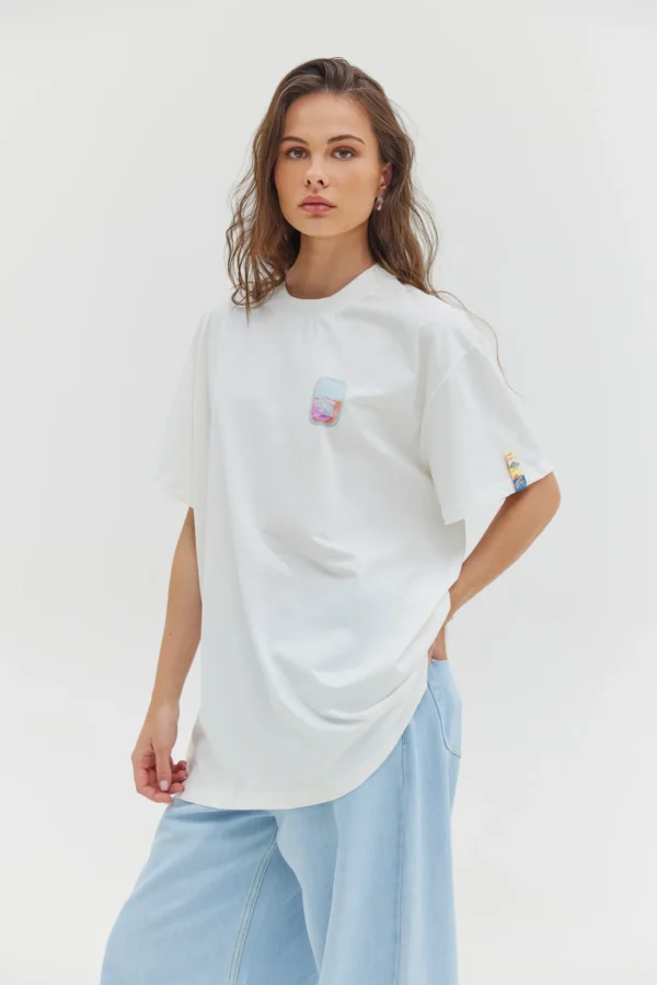 Cheetah Top White (Airlines Window)/Hemithea t-shirt - Image 2