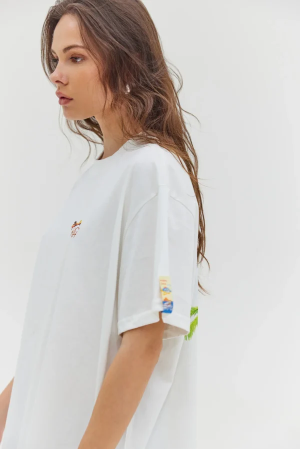 Cheetah Top White(Peru Wonderer)/Hemithea t-shirt - Image 3