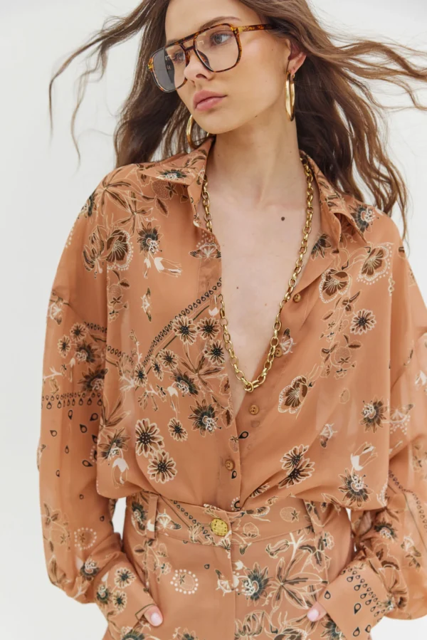 Heather Shirt (Milk Chocolate)/Hemithea πουκάμισο