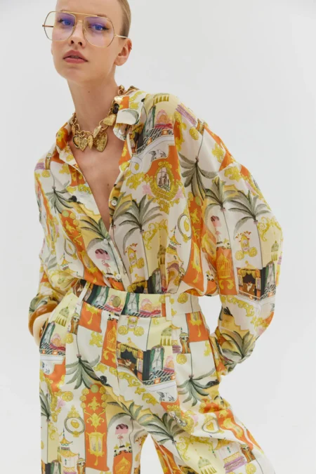 Heather Shirt (Orange)/Hemithea πουκάμισο