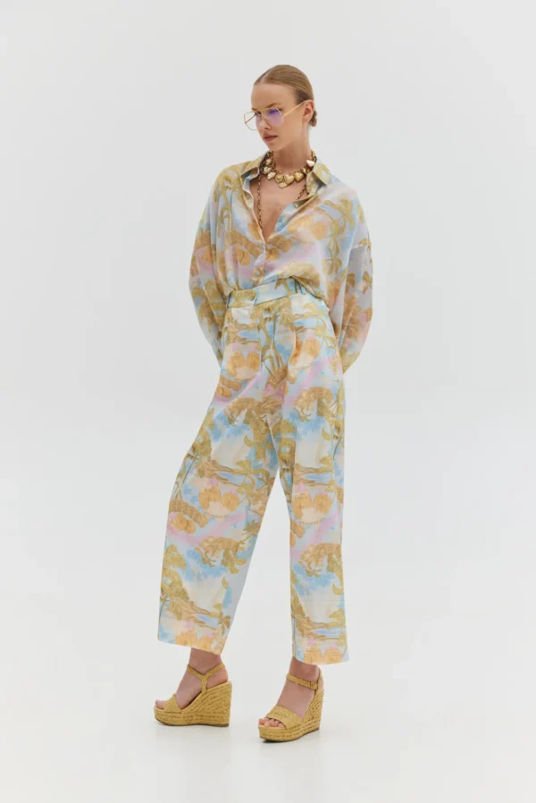Ava Pants (Sky blue)/Hemithea παντελόνι - Image 2