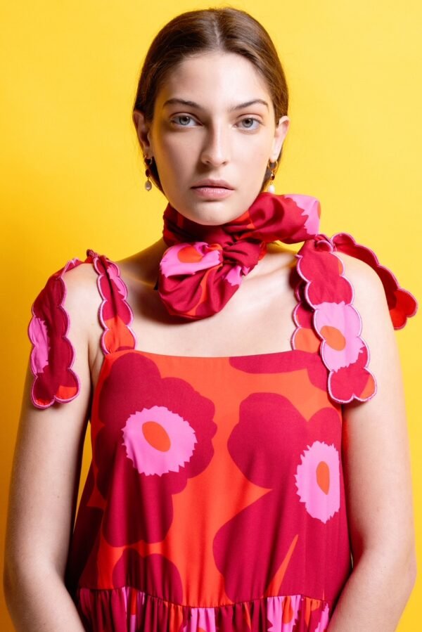 Aliky dress κεντημένες τιράντες / Mamoush φόρεμα - Image 3