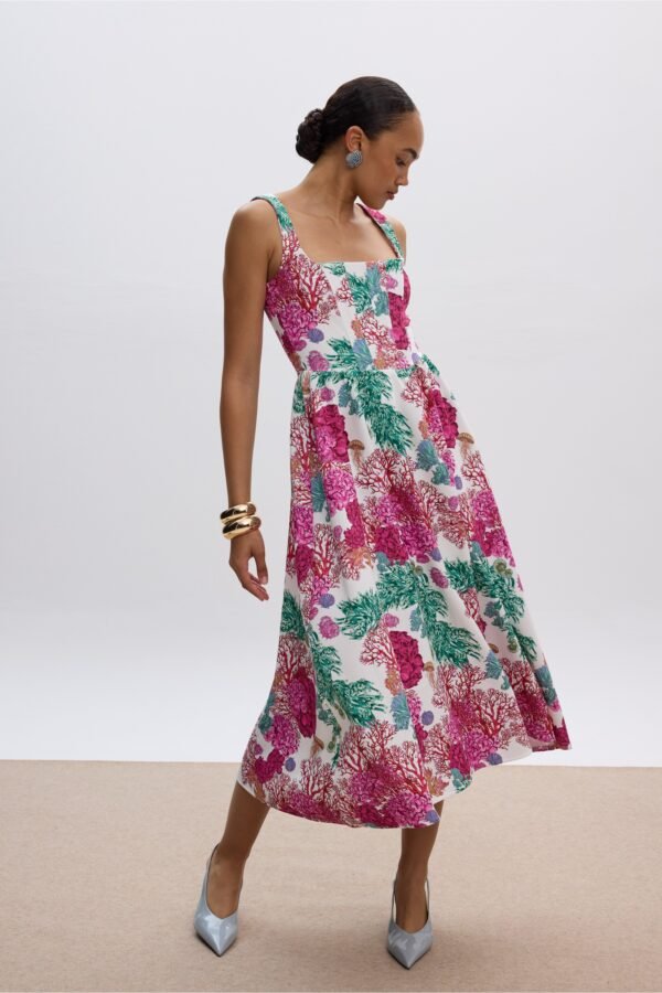 Seashell Midi Dress/Ciel φόρεμα