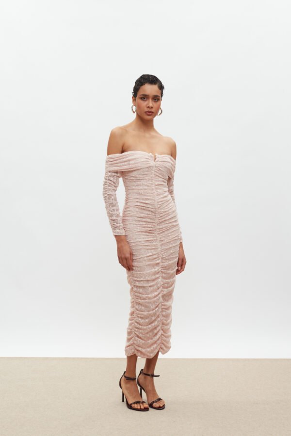 Louise lace dress baby-pink/ Mix&match φόρεμα - Image 3