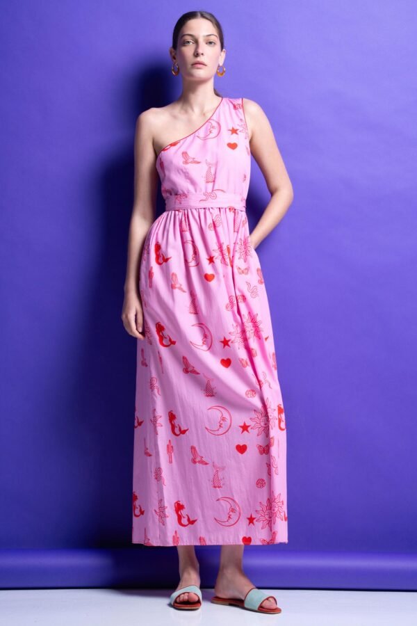 Holly dress ένας ώμος / Mamoush φόρεμα