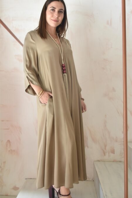 Satin loose summer dress (pouro)/Athina klo φόρεμα
