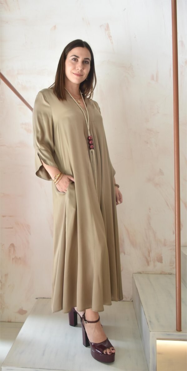 Satin loose summer dress (pouro)/Athina klo φόρεμα