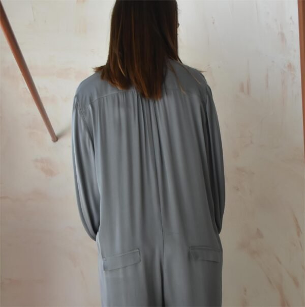 Satin summer jumpsuit (silver)/Athina klo ολόσωμη φόρμα - Image 2