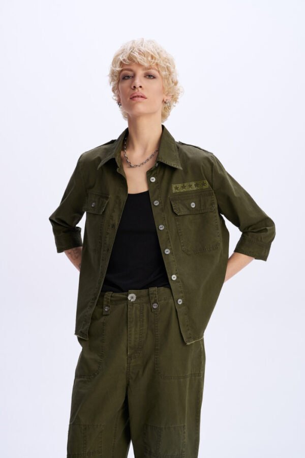 Military khaki pants SERENITY FIELD - Image 2
