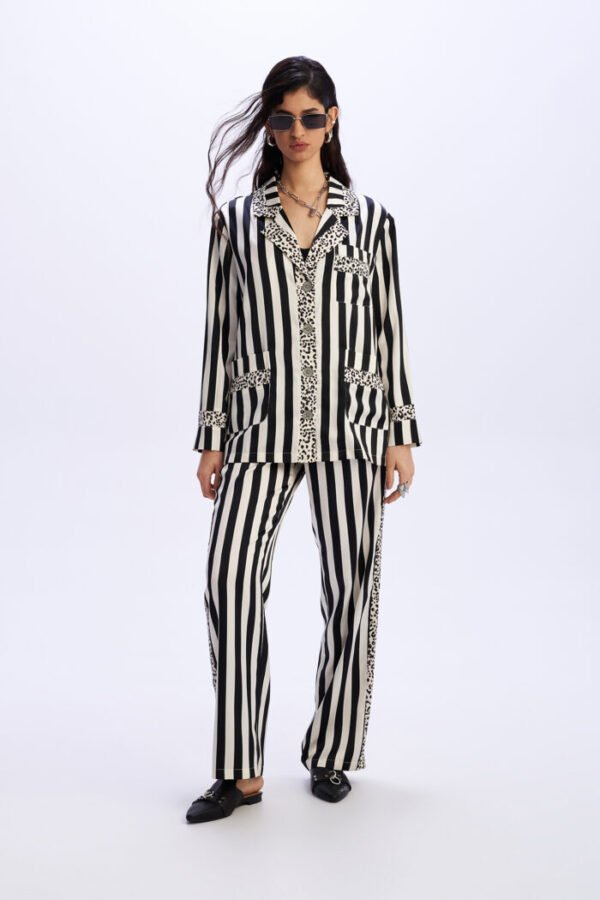 Black and white striped jacket/C9 πουκάμισο