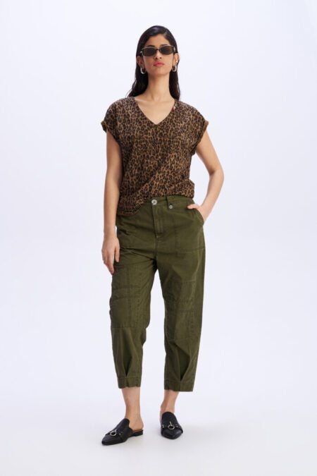 Brown leopard t-shirt /C9 μπλούζα