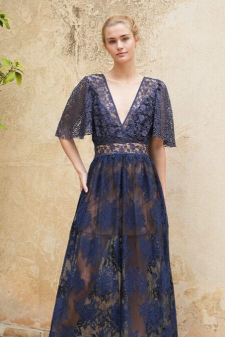 Armande dress blue/madame shou shou φορεμα