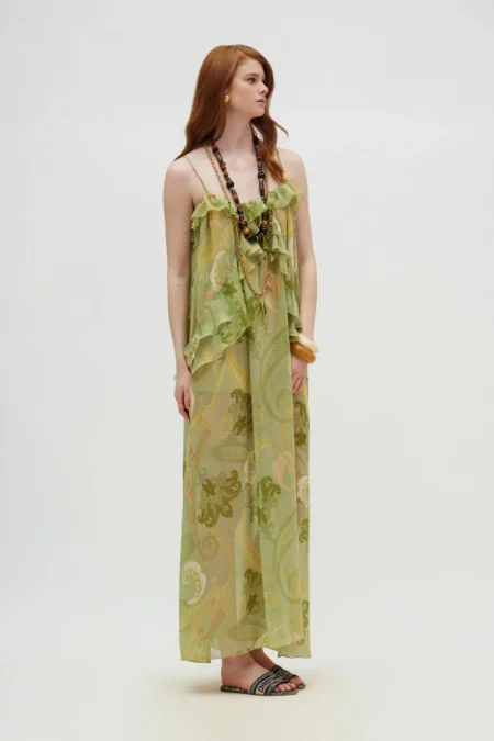 Rose Dress (Gold green)/Hemithea φόρεμα