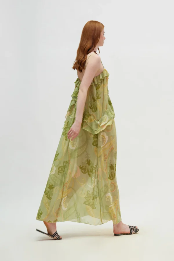 Rose Dress (Gold green)/Hemithea φόρεμα - Image 3
