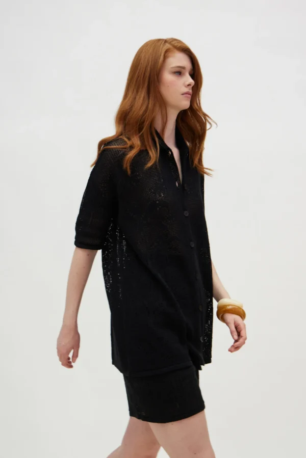 Phuket Shirt (Black)/Hemithea πουκάμισο - Image 5