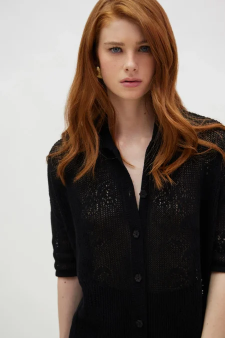 Phuket Shirt (Black)/Hemithea πουκάμισο