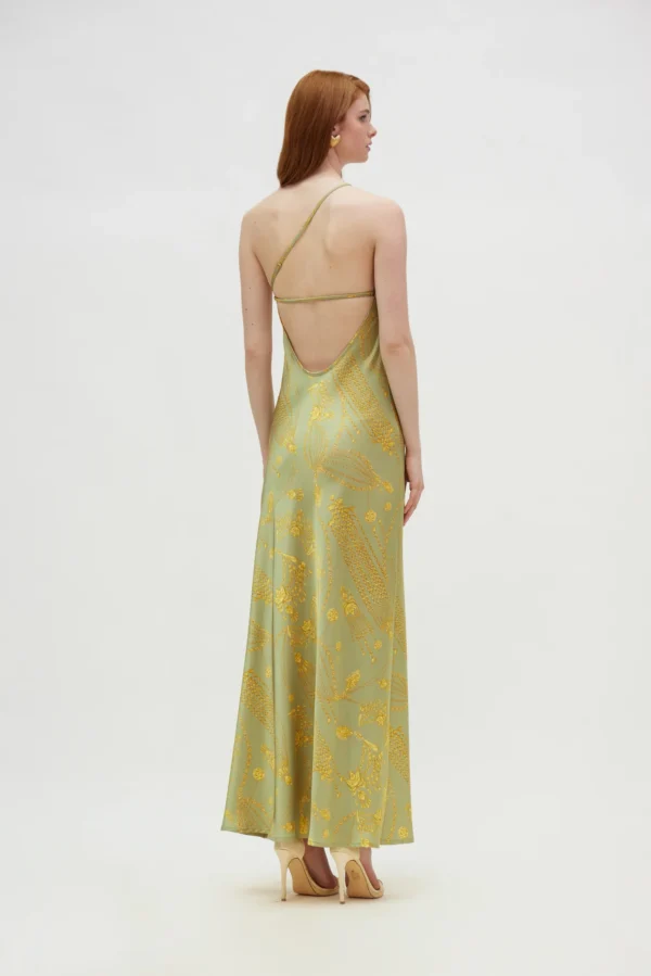 Musa Dress (Gold green)/Hemithea φόρεμα - Image 2