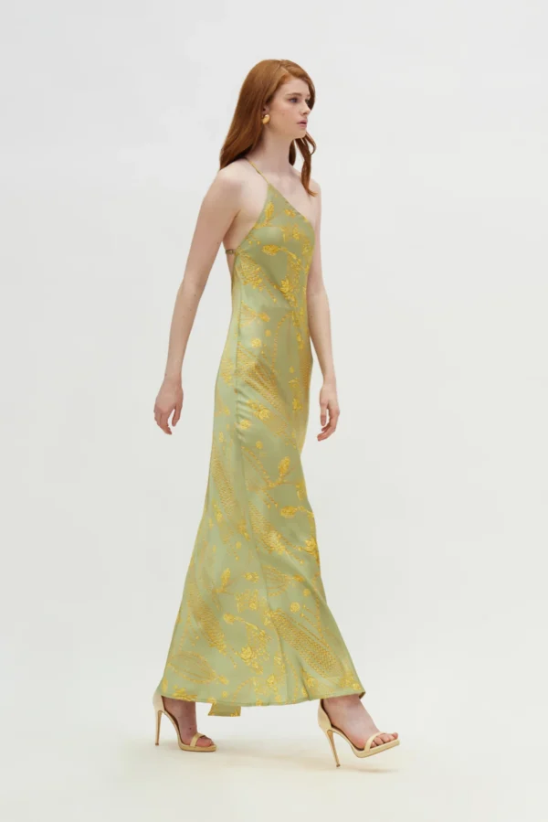 Musa Dress (Gold green)/Hemithea φόρεμα - Image 3