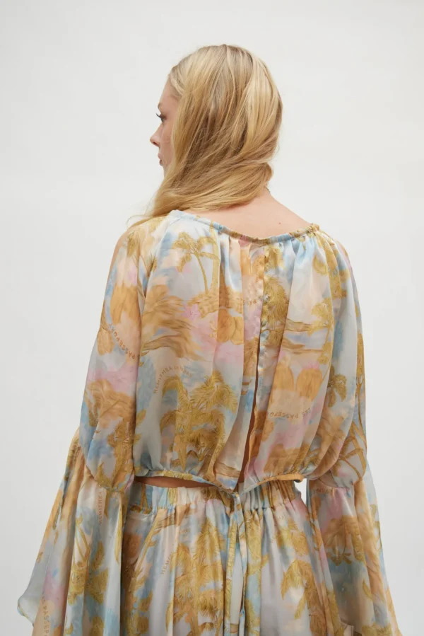 Hemithea Sonia Top (Sky blue) - Image 6