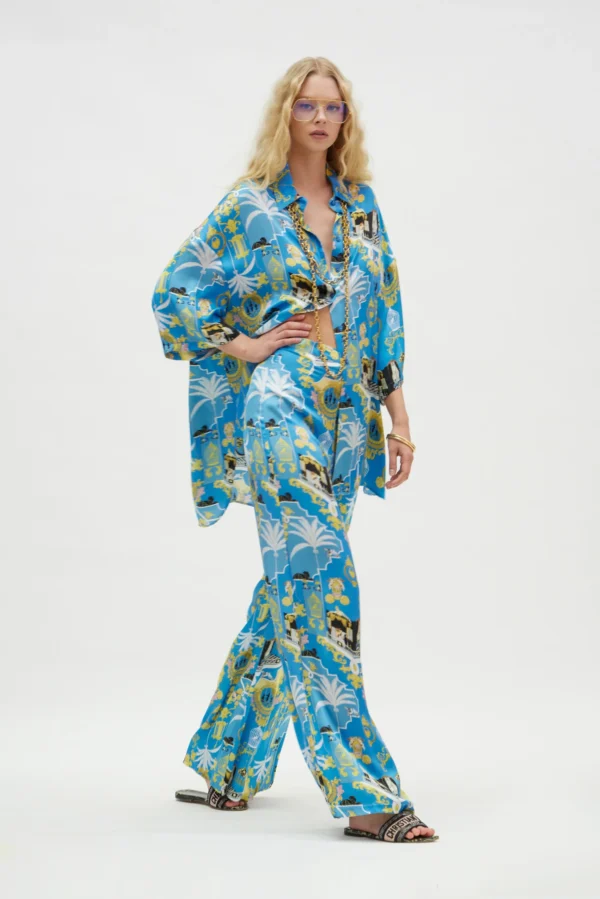 Yvonne Pants (Capri blue)/Hemithea παντελόνι - Image 5