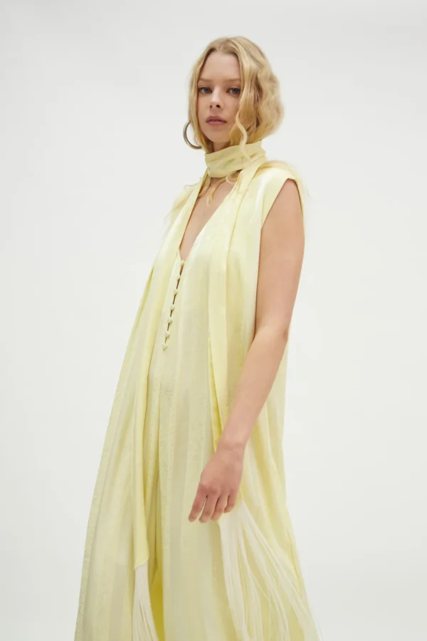 Ftelia Jumpsuit (Banana yellow)/Hemithea ολόσωμη φόρμα - Image 3