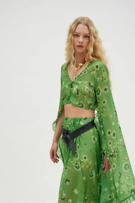 Hemithea Bee Top (Green)