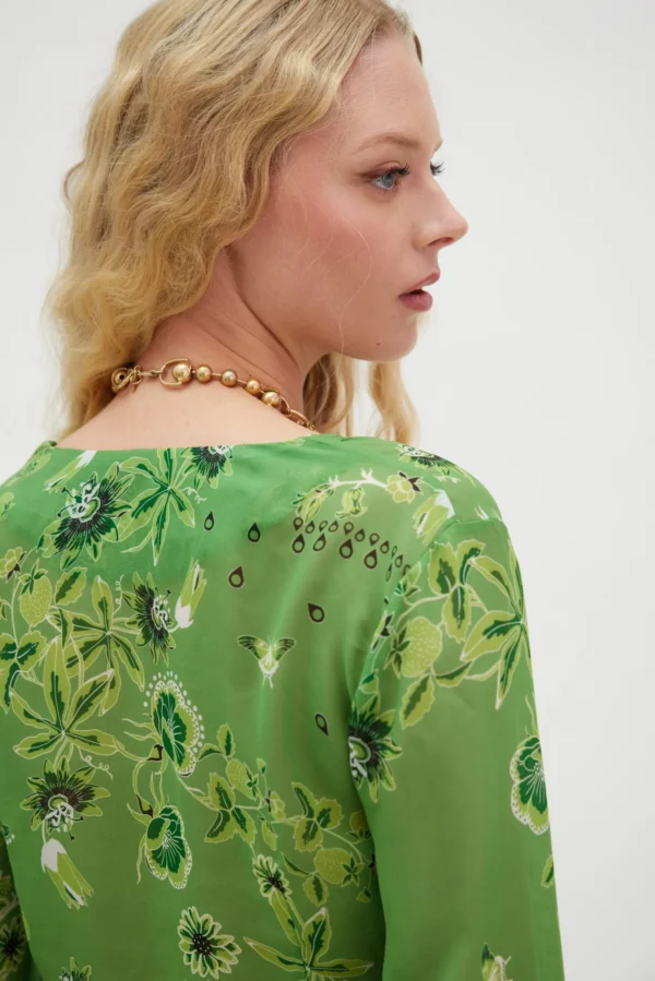 Hemithea Bee Top (Green) - Image 4