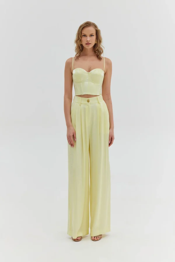 Martha Pants (Banana yellow)/Hemithea παντελόνι