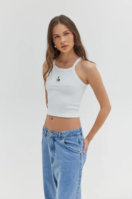 Piera Top (White)/Hemithea top