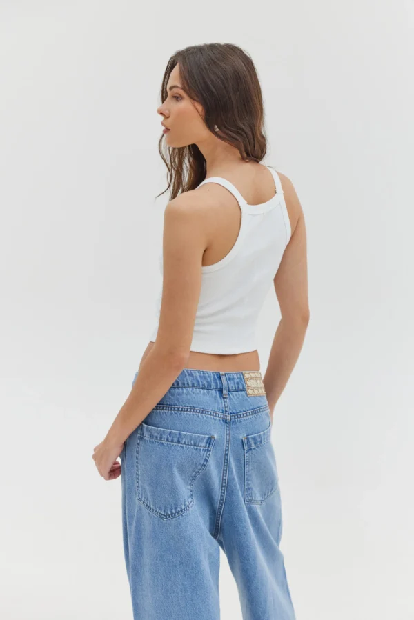 Piera Top (White)/Hemithea top - Image 2