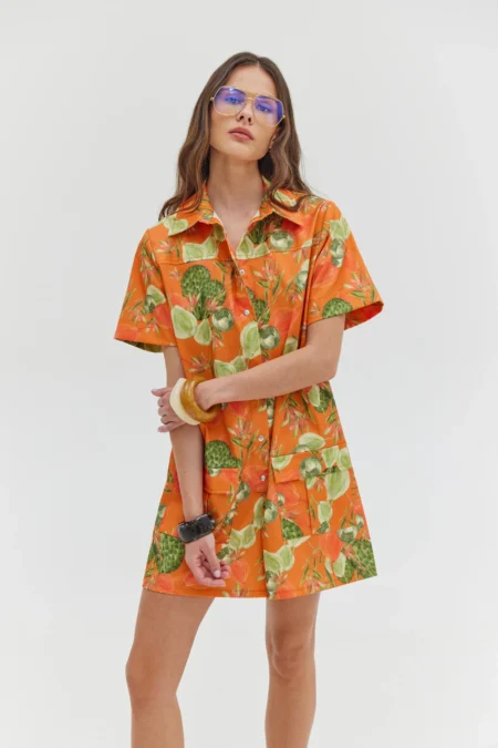 Safari Jumpsuit (Orange)/Hemithea κοντή φόρμα
