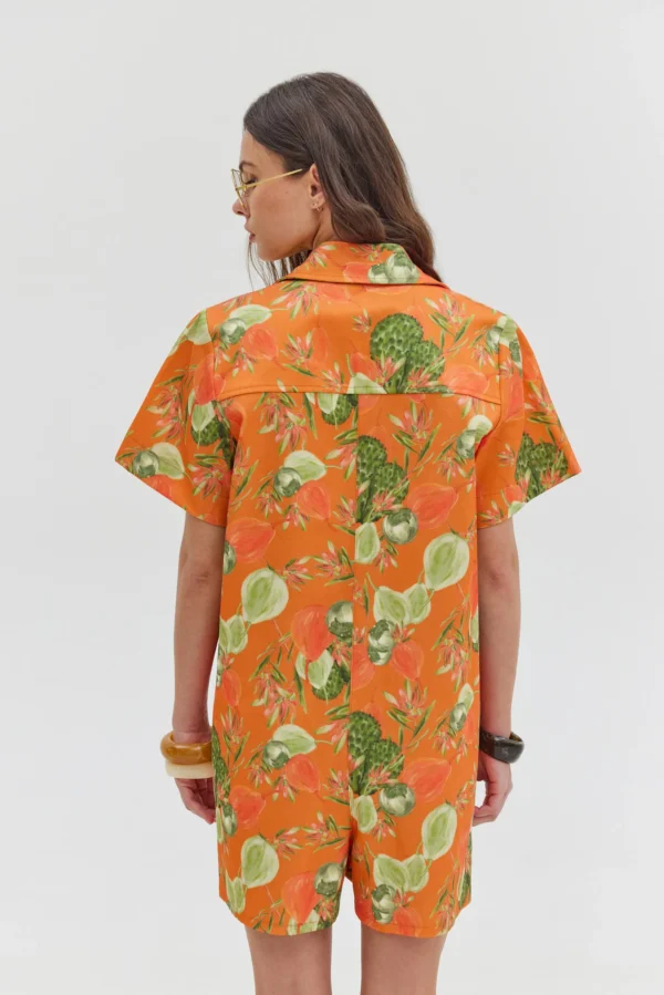 Safari Jumpsuit (Orange)/Hemithea κοντή φόρμα - Image 3