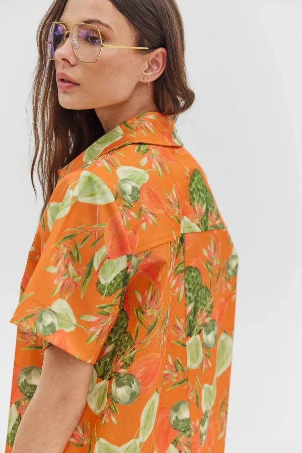 Safari Jumpsuit (Orange)/Hemithea κοντή φόρμα - Image 4
