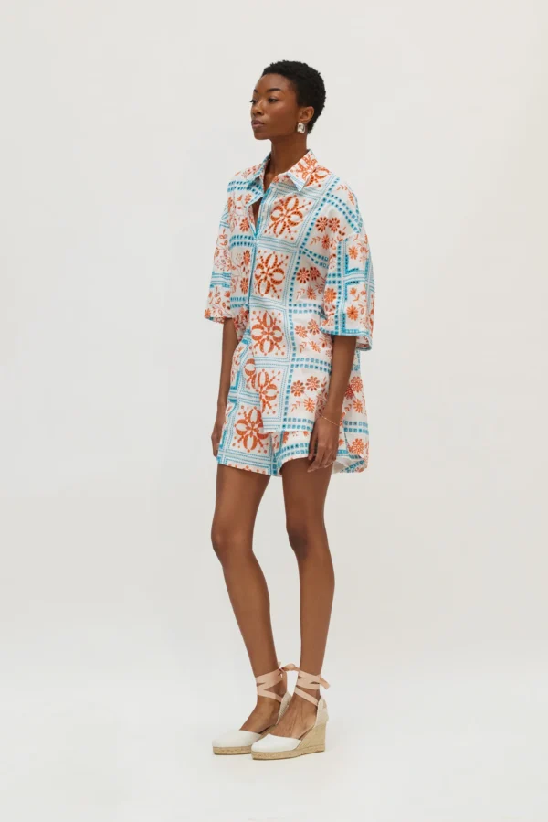 Janna shirt (Capri blue)/Hemithea πουκάμισο - Image 2