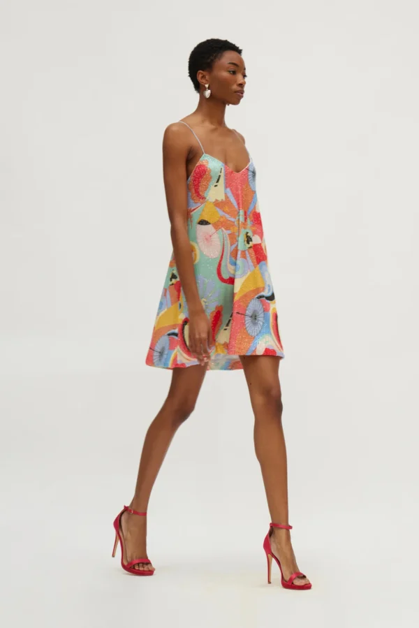 Simona Dress (Watermelon red)/Hemithea φόρεμα - Image 3