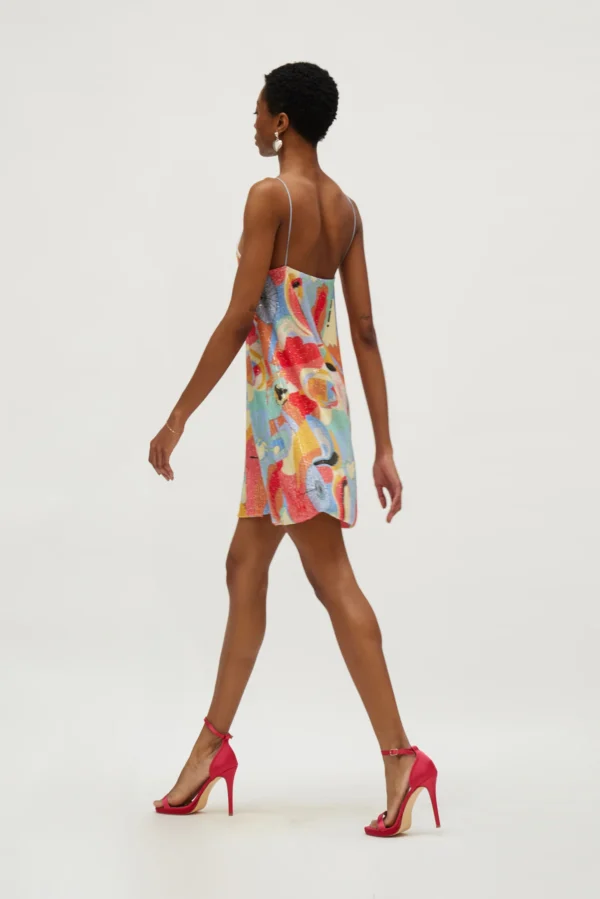 Simona Dress (Watermelon red)/Hemithea φόρεμα - Image 4