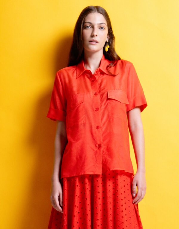 Elis shirt red/mamoush πουκάμισο