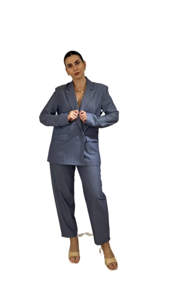Dorina pants/New Age παντελόνι μπλε ραφ - Image 2