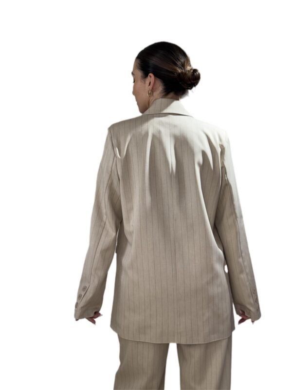 Oliana blazer/New Age σακάκιν μπεζ ριγέ - Image 2