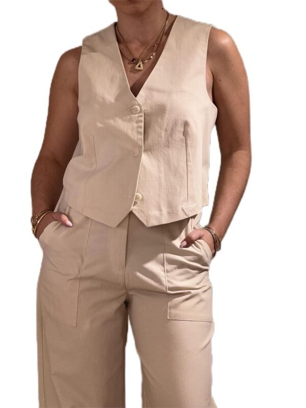 Buono pants/New Age παντελόνι εκρού - Image 4