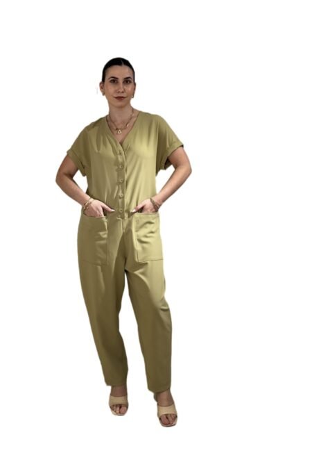 Jumpsuit Lio/New Age oλόσωμη φόρμα μπεζ
