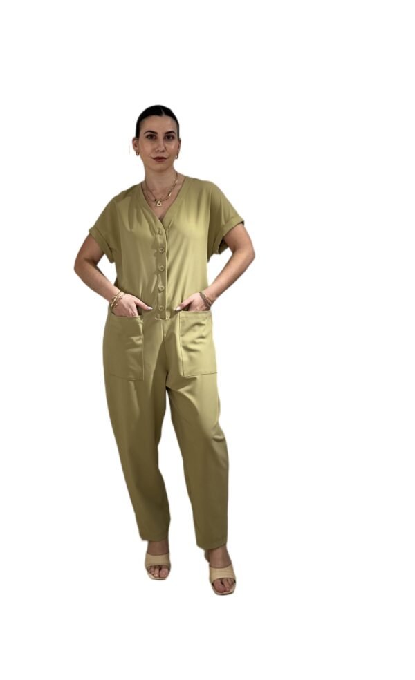 Jumpsuit Lio/New Age oλόσωμη φόρμα μπεζ